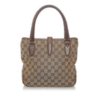 Gucci GG Canvas Jackie Piston Lock Tote Bag (SHG-33261)