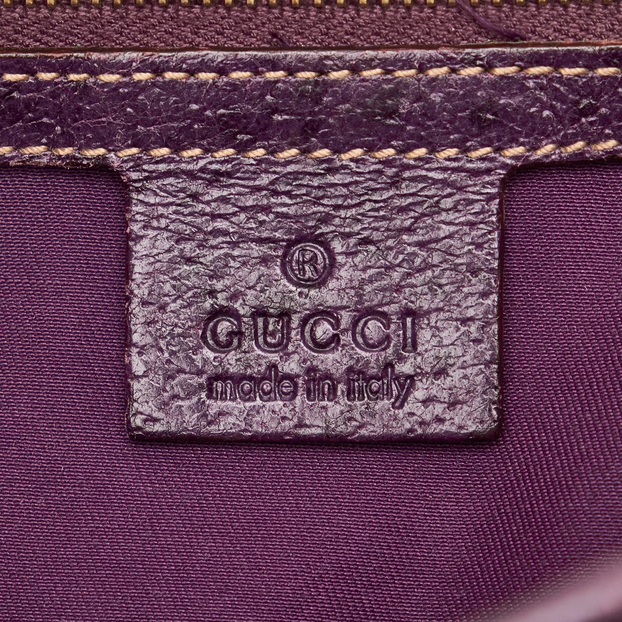 Gucci GG Canvas Jackie Piston Lock Tote (SHG-32865)