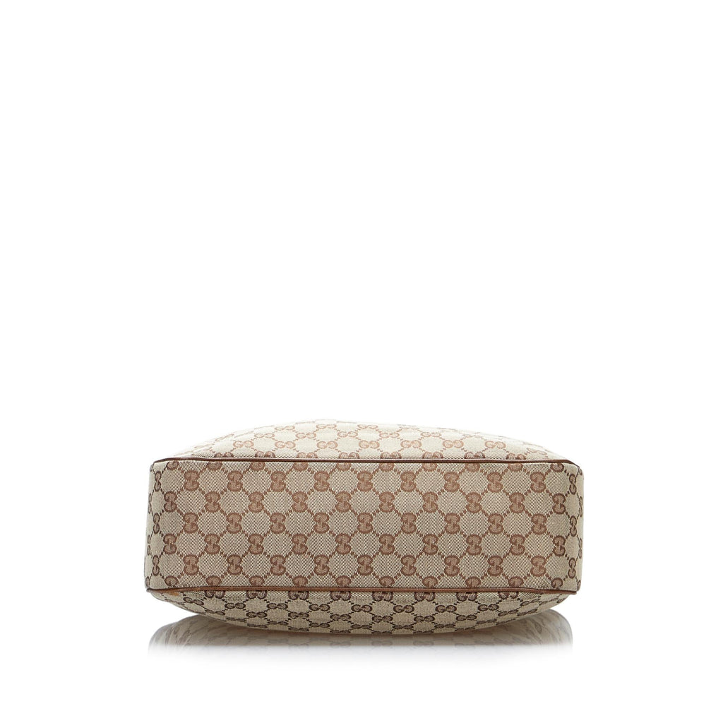 Gucci GG Canvas Jackie Piston Lock Tote (SHG-Bi3rMM)