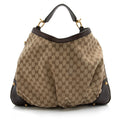 Gucci GG Canvas Jockey Large Hobo (SHF-23522)