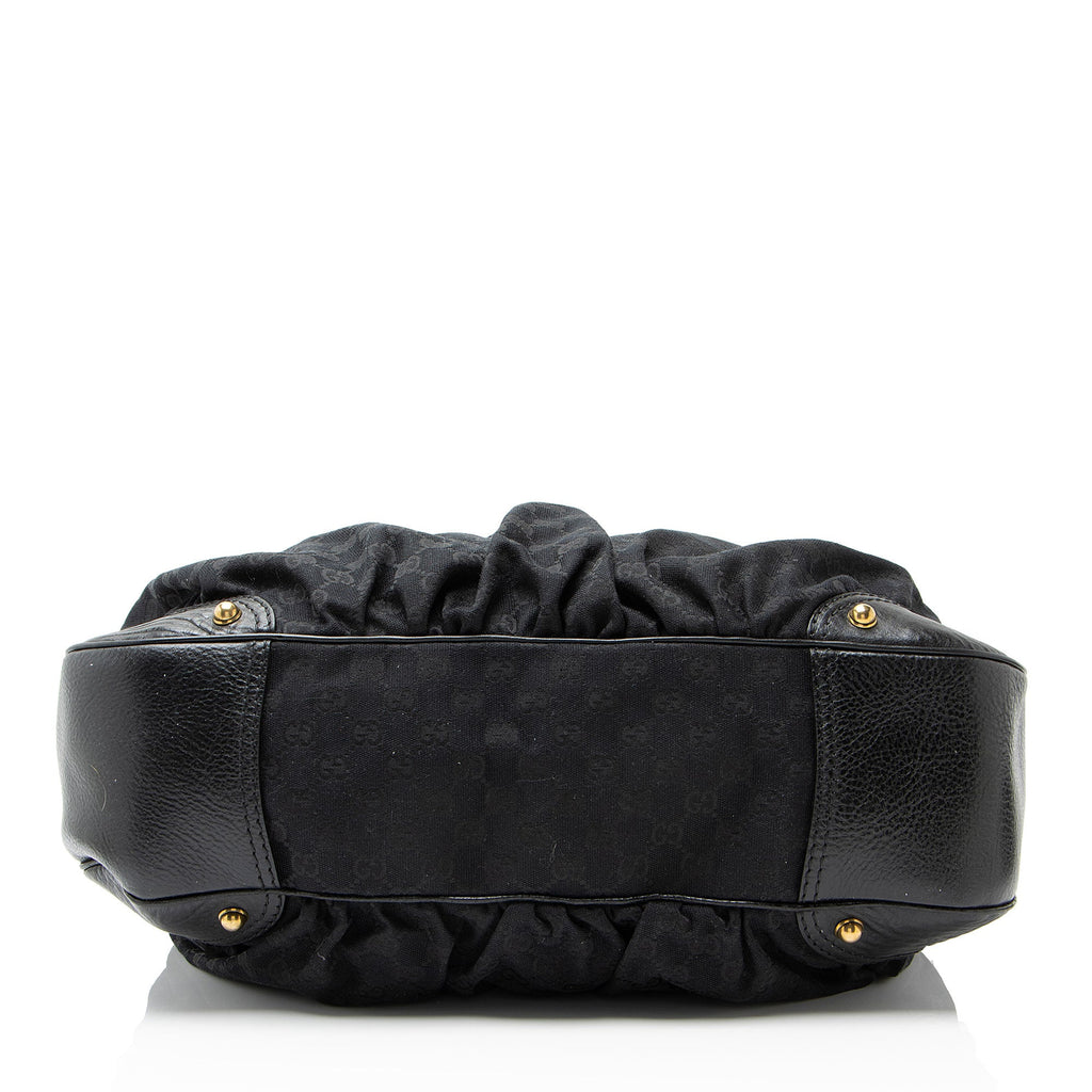 Gucci GG Canvas Jockey Large Hobo