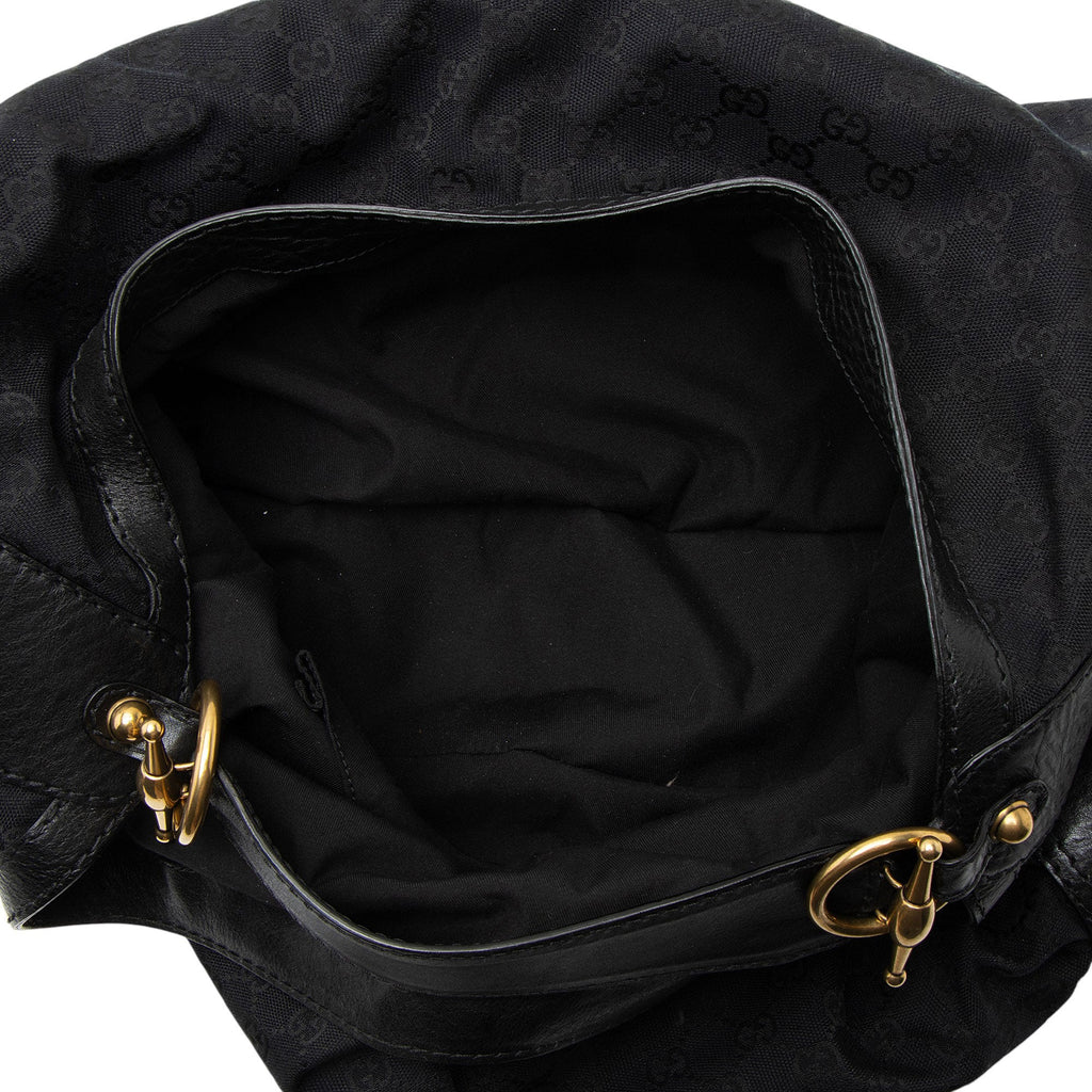 Gucci GG Canvas Jockey Large Hobo