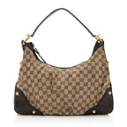 Gucci GG Canvas Jockey Medium Hobo (SHF-21770)