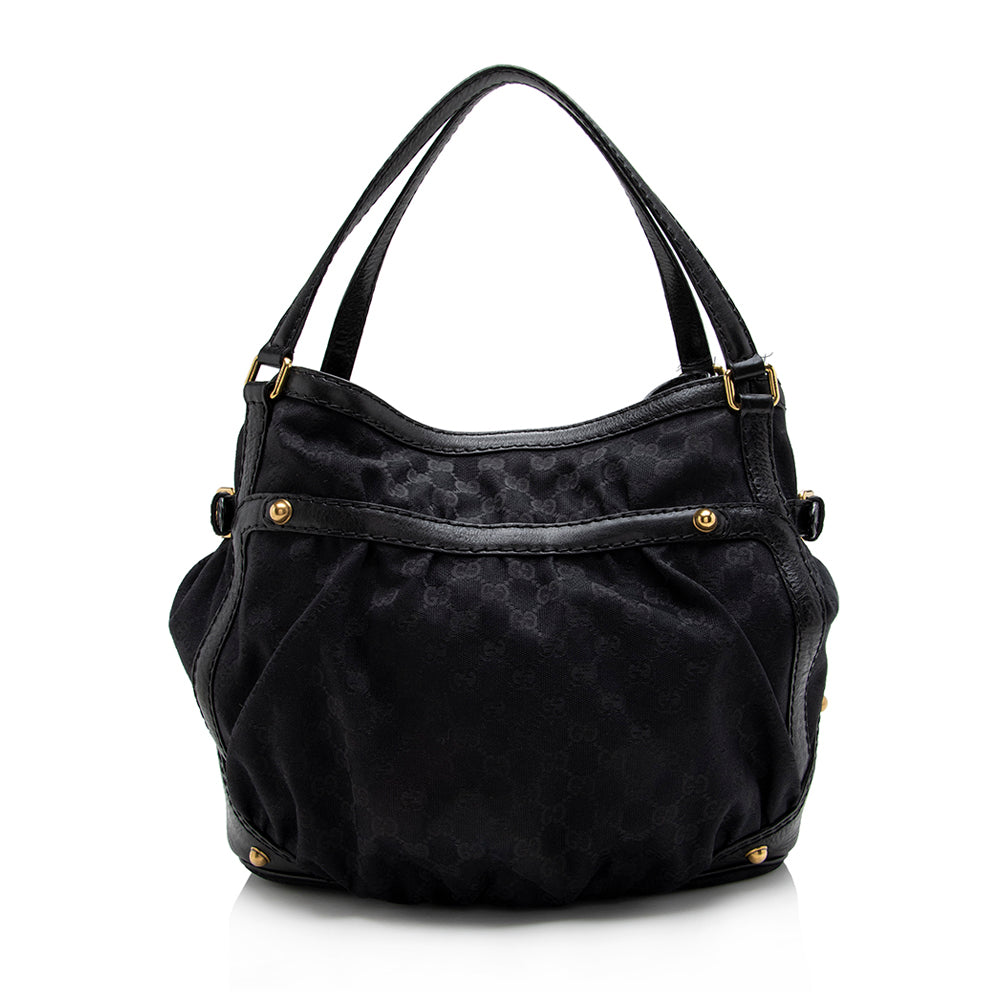 Gucci GG Canvas Jockey Medium Tote (SHF-17167)