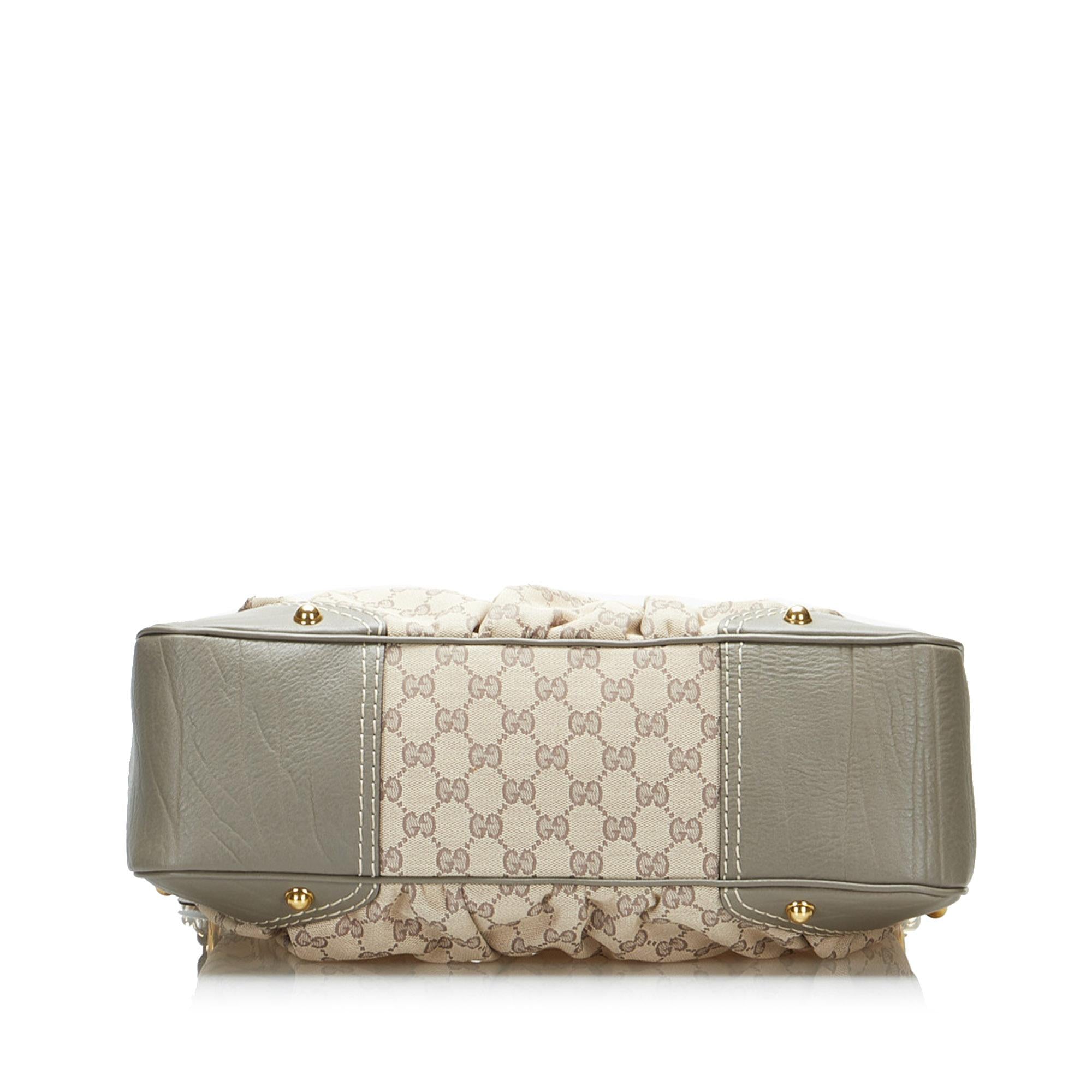 Gucci GG Canvas Jockey Shoulder Bag (SHG-L42G2r)