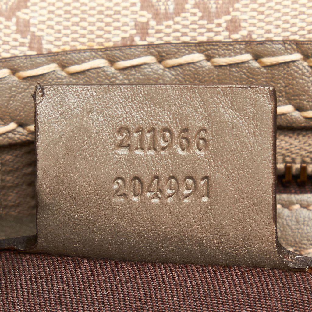 Gucci GG Canvas Jockey Shoulder Bag (SHG-L42G2r)