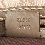 Gucci GG Canvas Jockey Shoulder Bag (SHG-L42G2r)