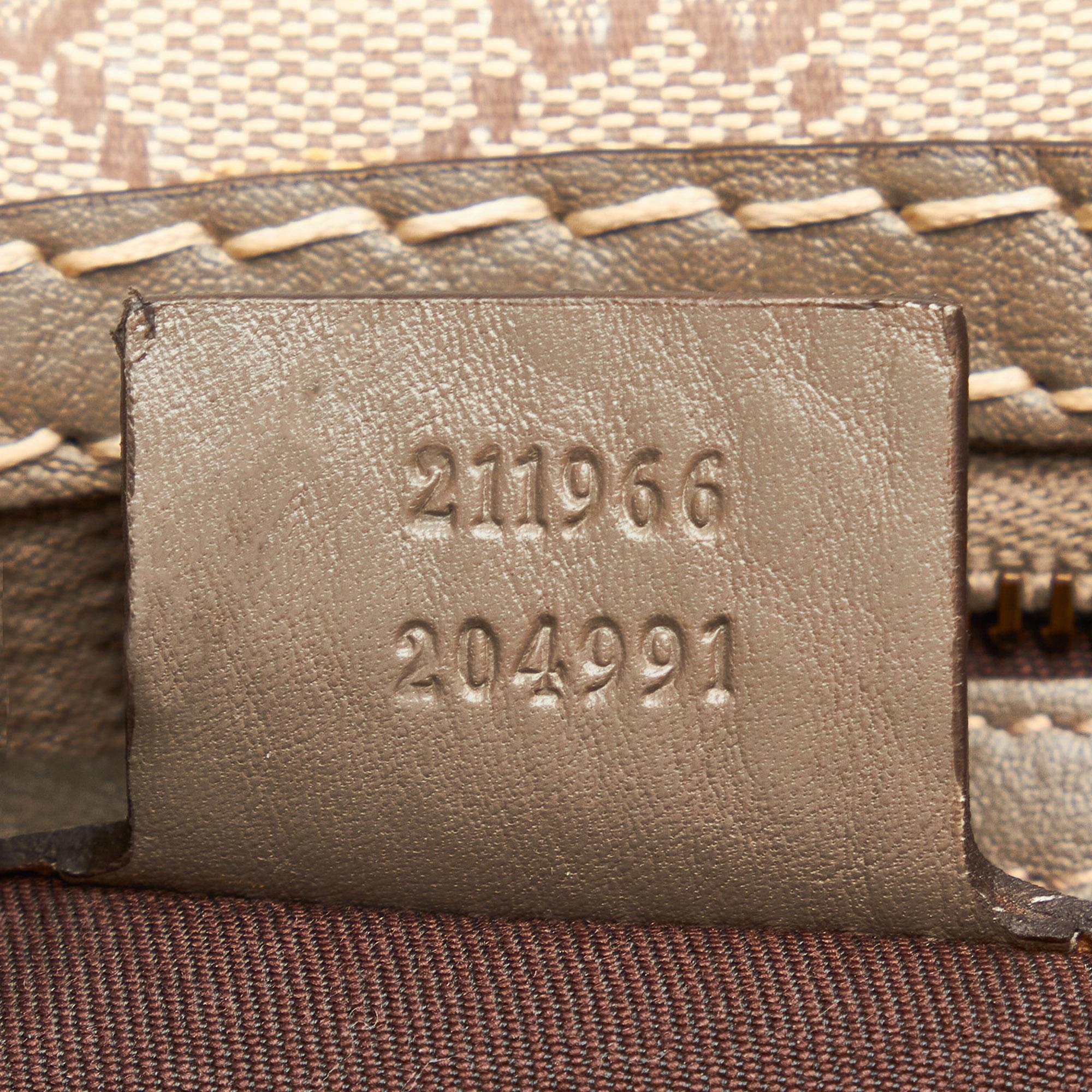 Gucci GG Canvas Jockey Shoulder Bag (SHG-L42G2r)