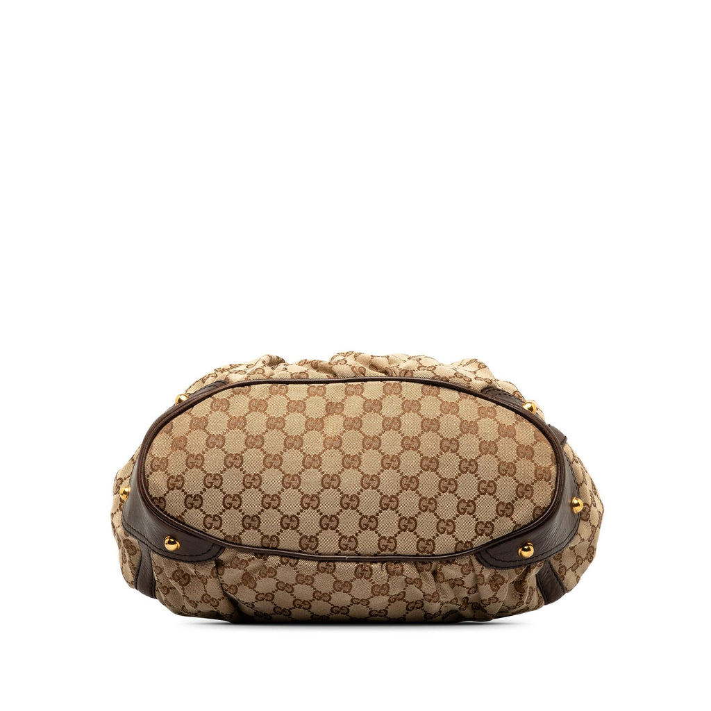 Gucci GG Canvas Jockey Shoulder Bag (SHG-CIMJ65)