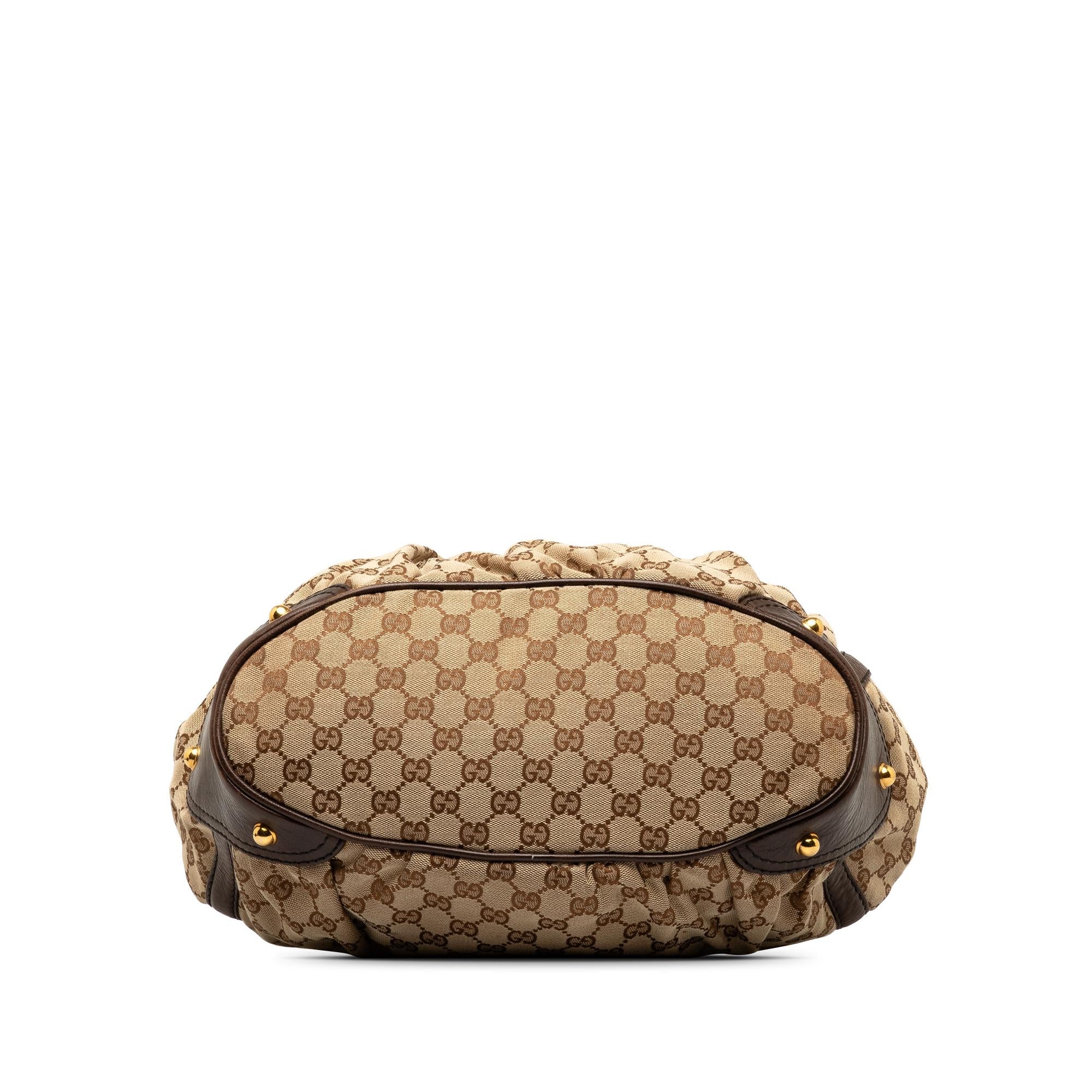 Gucci GG Canvas Jockey Shoulder Bag (SHG-CIMJ65)