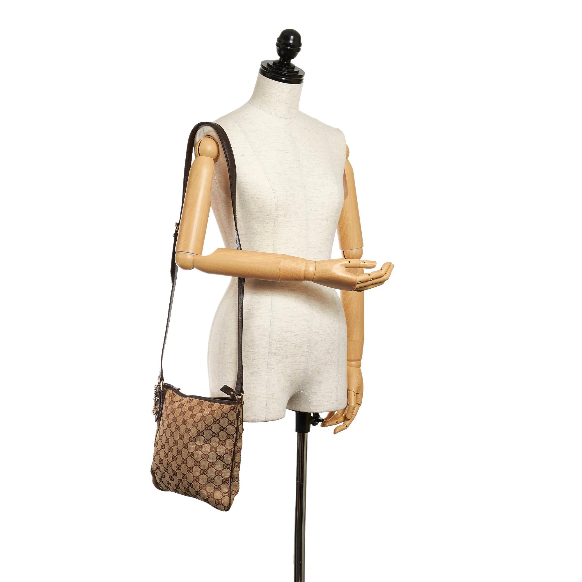 Gucci GG Canvas Jolicoeur Crossbody Bag (SHG-29452)