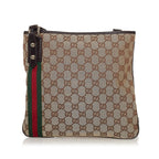 Gucci GG Canvas Jolicoeur Crossbody Bag (SHG-32801)