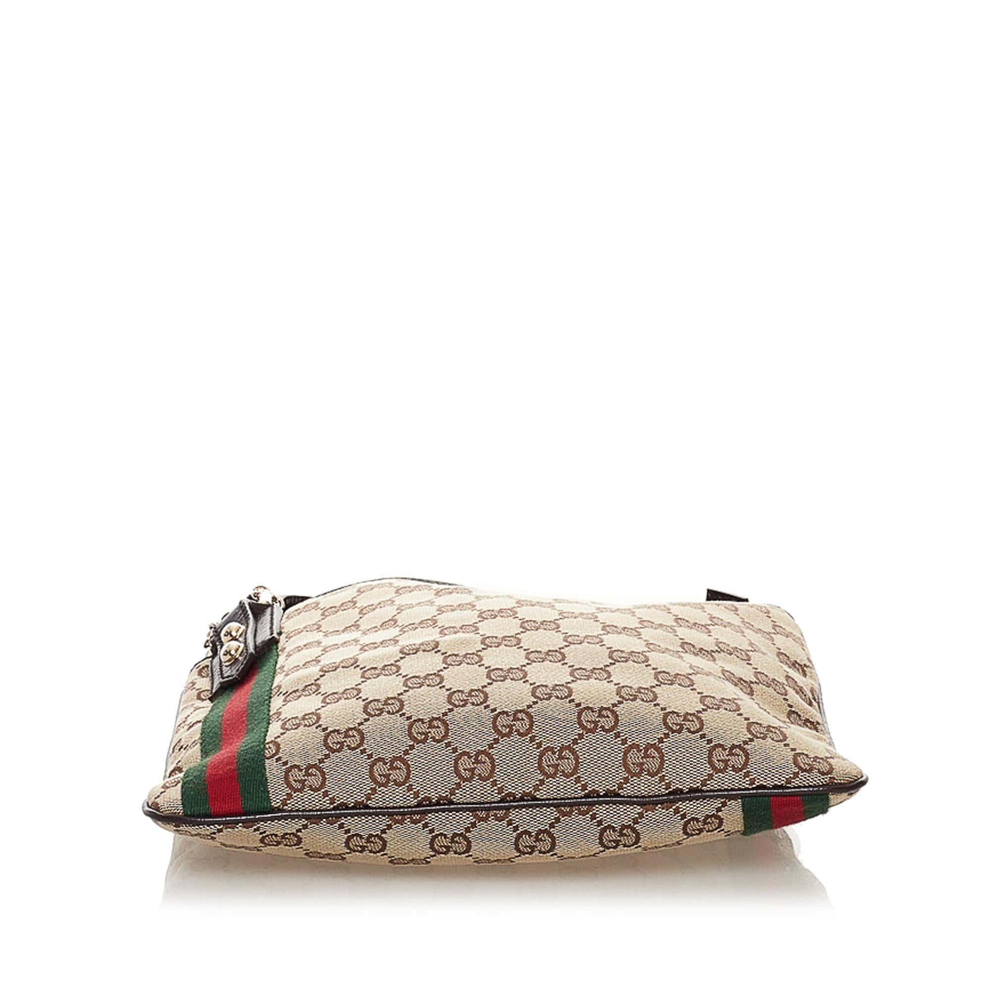 Gucci GG Canvas Jolicoeur Crossbody Bag (SHG-32801)