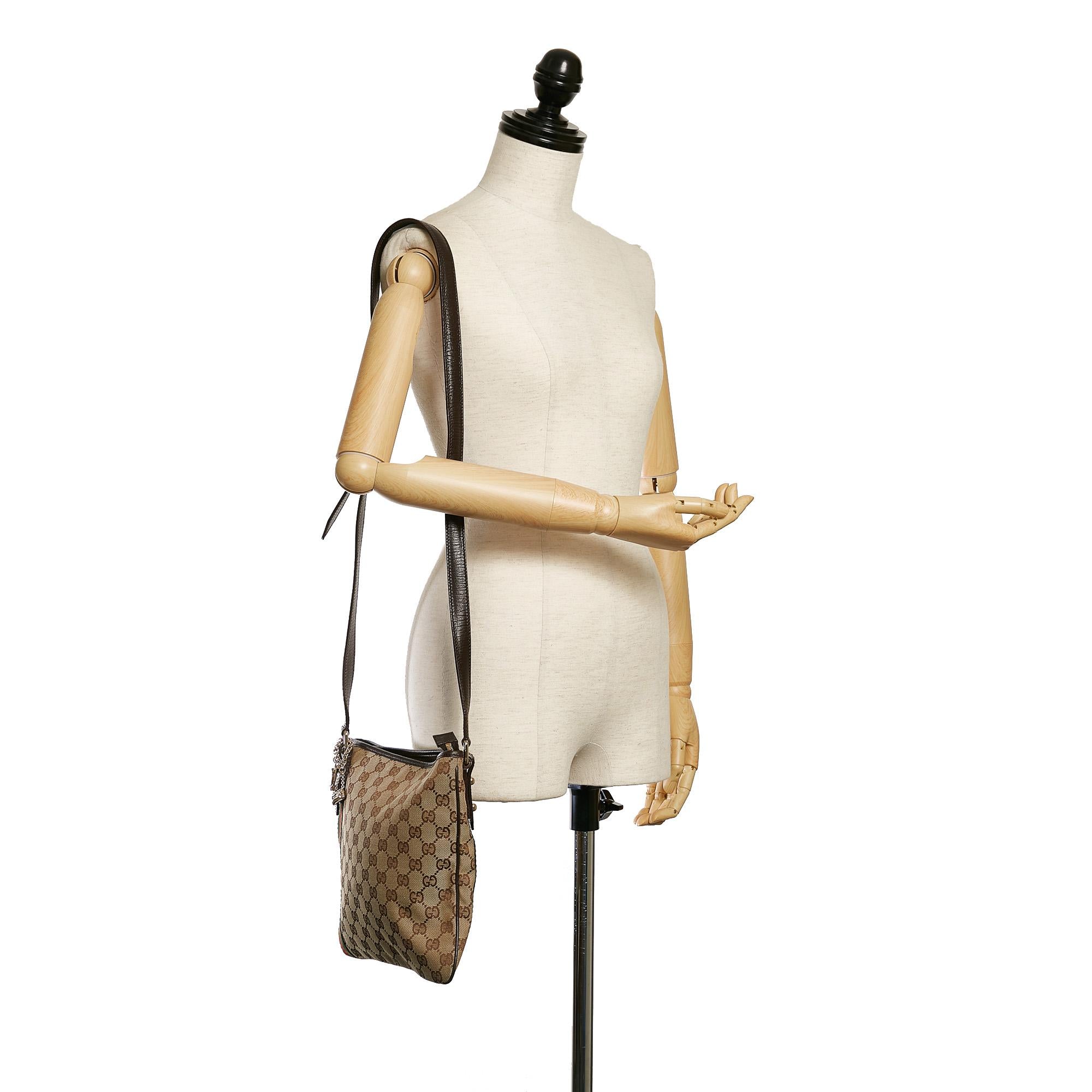 Gucci GG Canvas Jolicoeur Crossbody Bag (SHG-32801)
