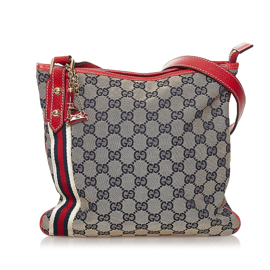 Gucci GG Canvas Jolicoeur Crossbody Bag (SHG-33379)