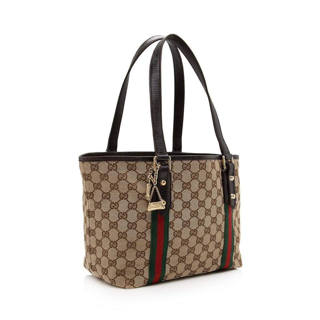 Gucci GG Canvas Jolicoeur Medium Tote (SHF-22938)