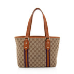 Gucci GG Canvas Jolicoeur Medium Tote (SHF-JDa0i6)