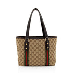 Gucci GG Canvas Jolicoeur Medium Tote (SHF-U5hUpD)