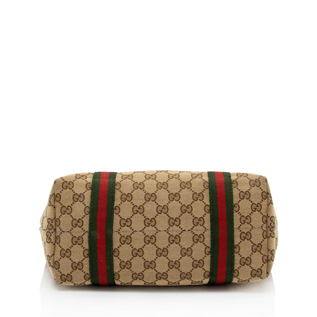 Gucci GG Canvas Jolicoeur Medium Tote (SHF-U5hUpD)