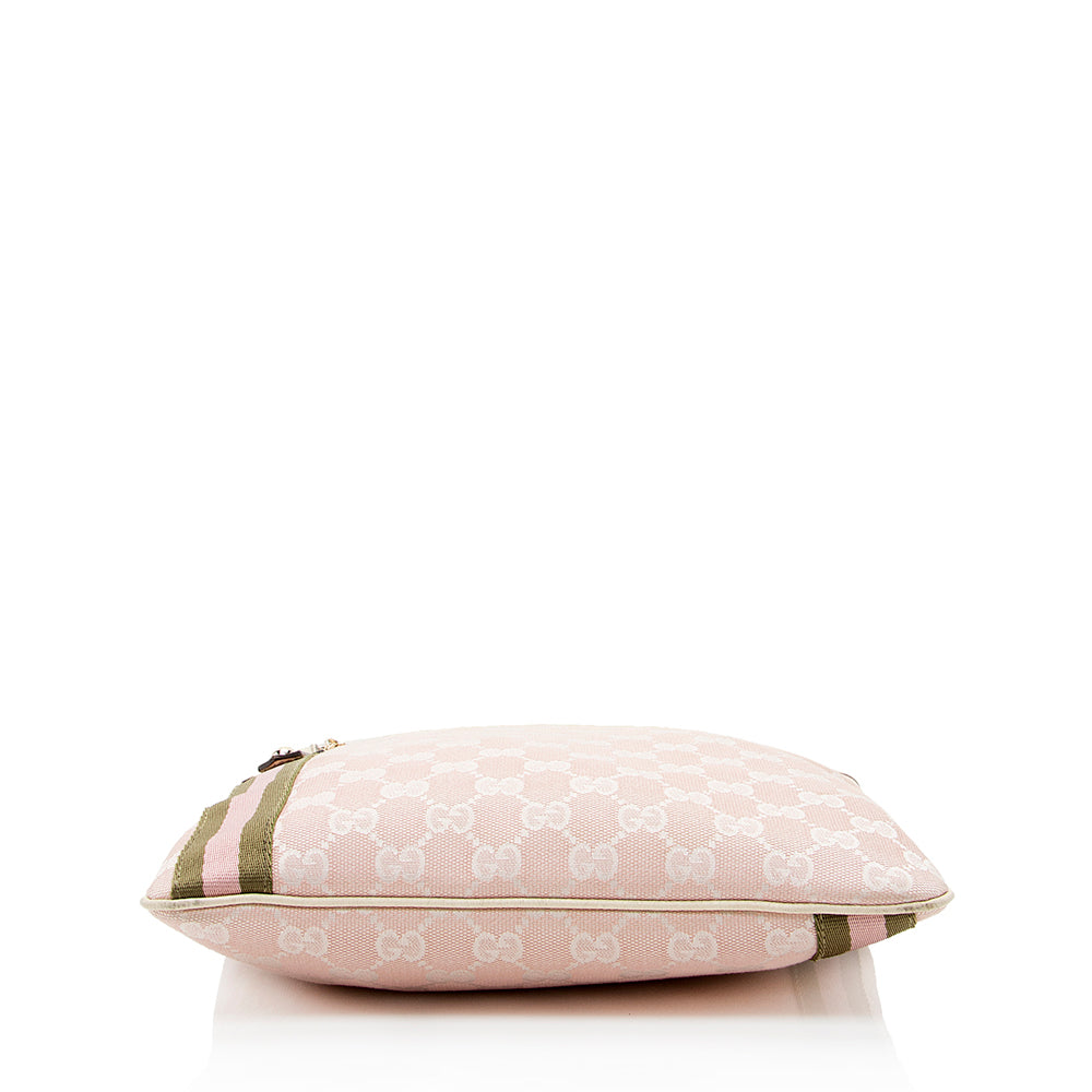 Gucci GG Canvas Jolicoeur Messenger Bag (SHF-20707)