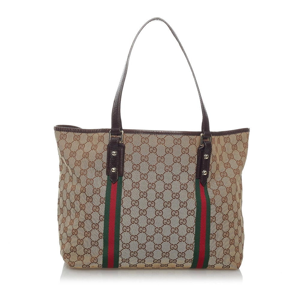 Gucci GG Canvas Jolicoeur Tote Bag (SHG-29464)
