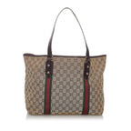 Gucci GG Canvas Jolicoeur Tote Bag (SHG-29464)