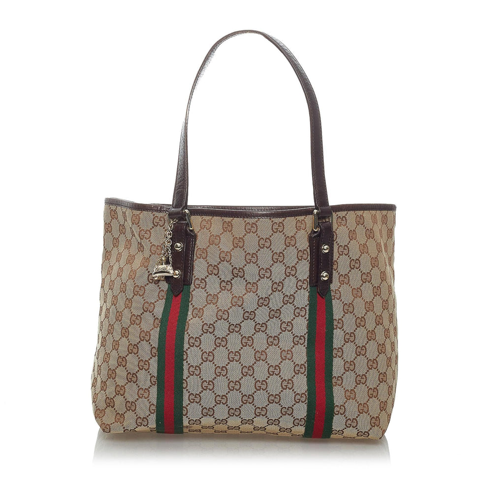 Gucci GG Canvas Jolicoeur Tote Bag (SHG-29464)