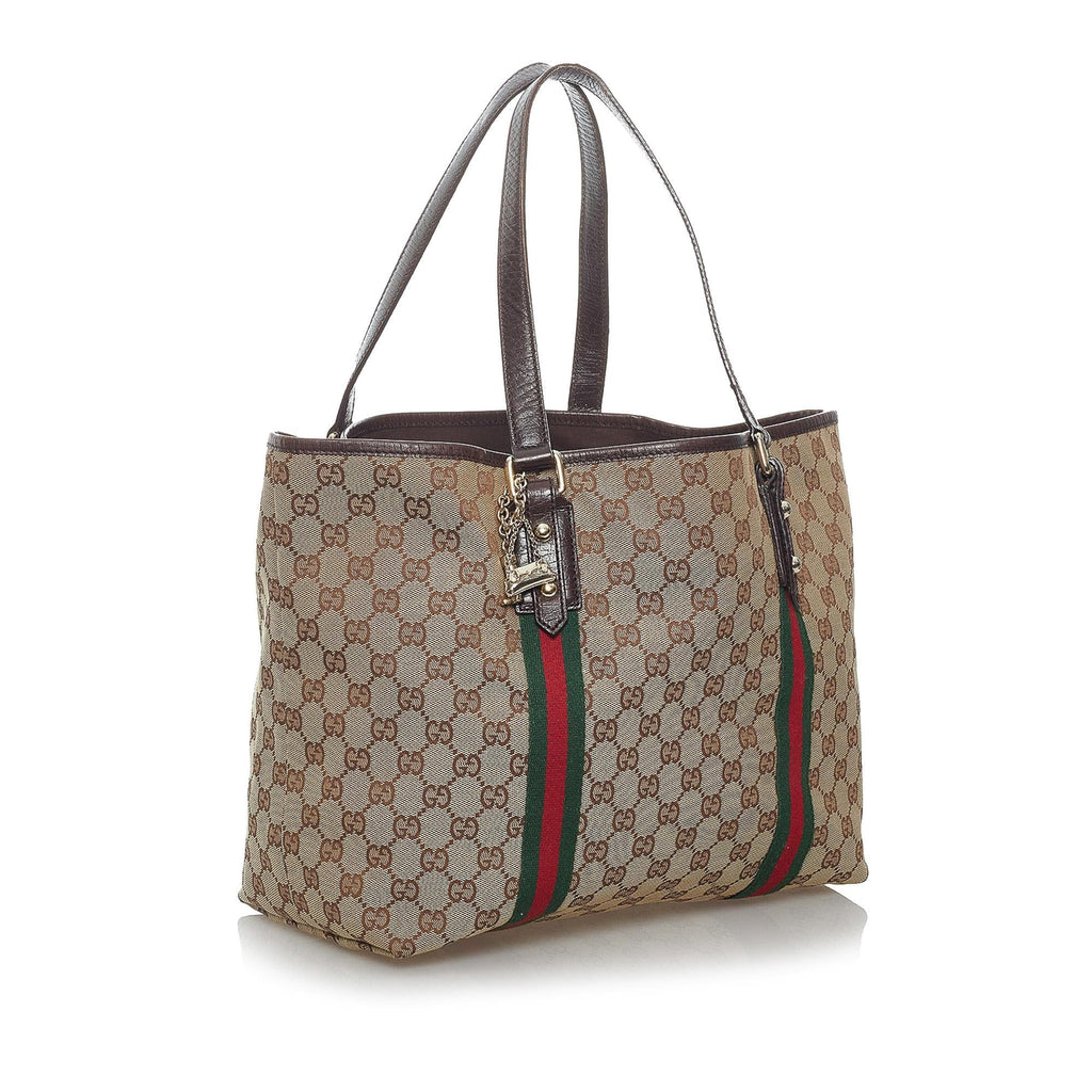 Gucci GG Canvas Jolicoeur Tote Bag (SHG-29464)