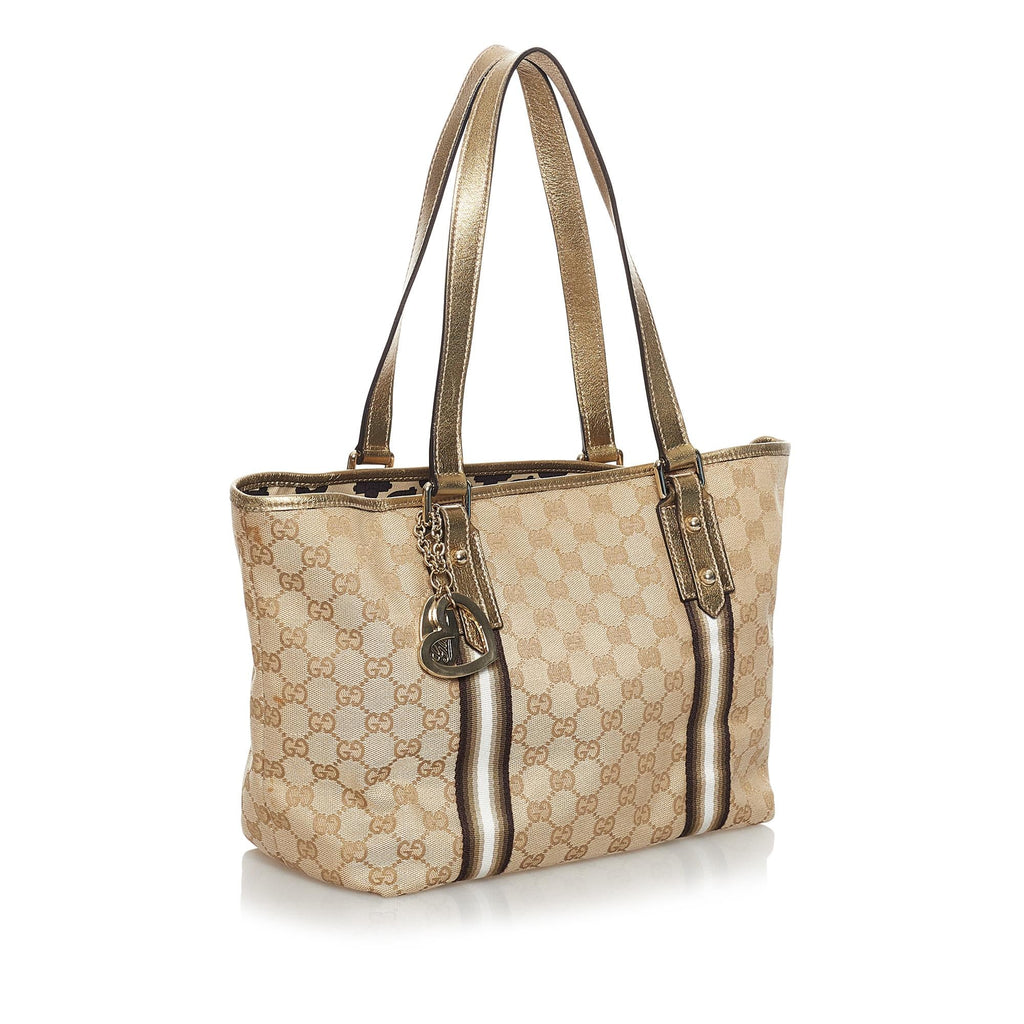 Gucci GG Canvas Jolicoeur Tote Bag (SHG-31269)