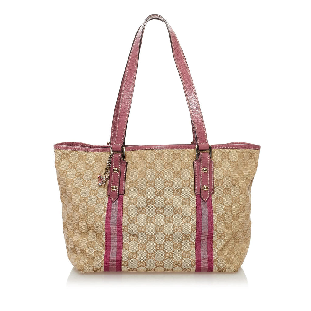 Gucci GG Canvas Jolicoeur Tote Bag (SHG-32700)