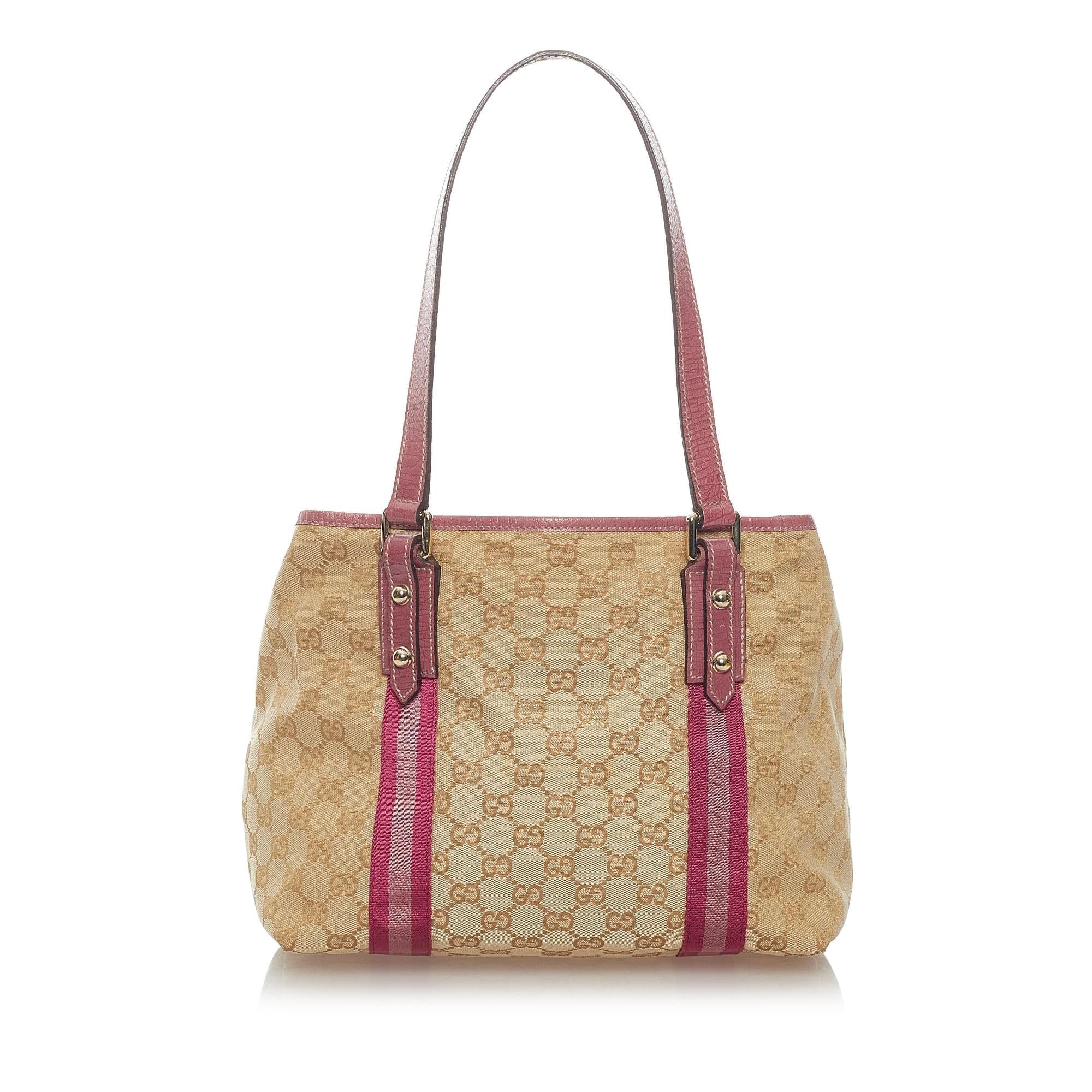 Gucci GG Canvas Jolicoeur Tote Bag (SHG-34727)