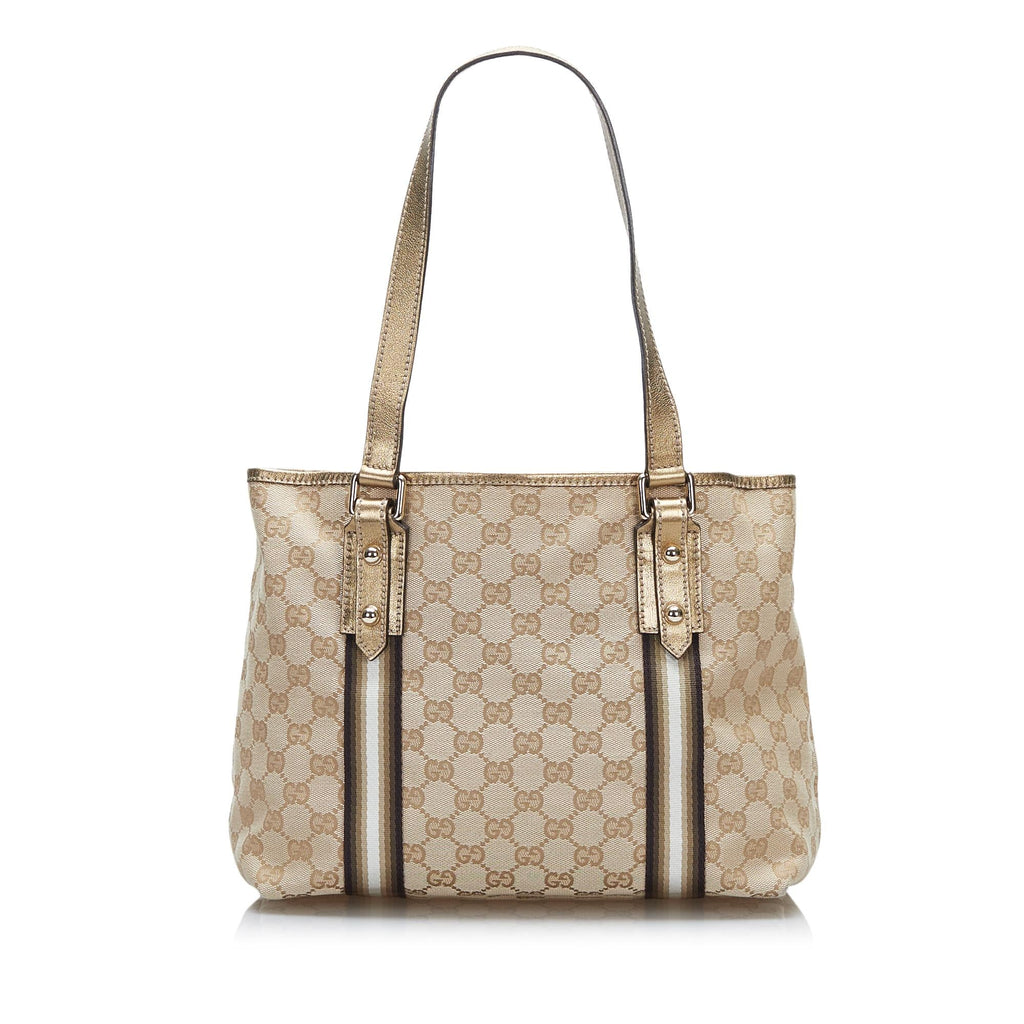 Gucci GG Canvas Jolicoeur Tote (SHG-lccp95)