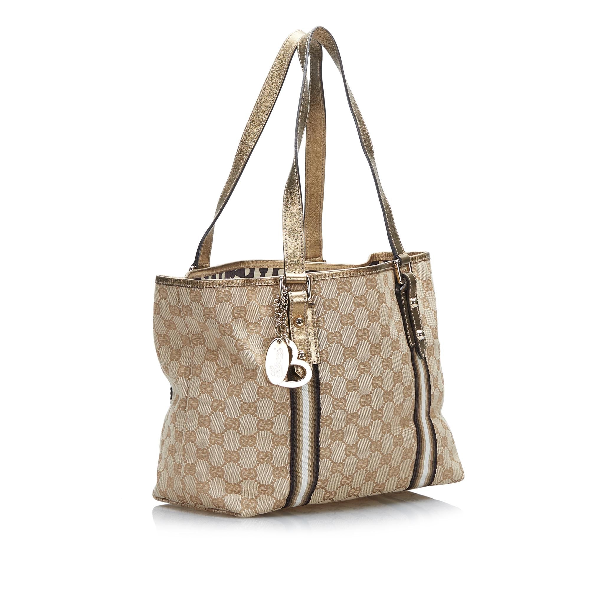 Gucci GG Canvas Jolicoeur Tote (SHG-lccp95)