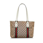 Gucci GG Canvas Jolicoeur Tote (SHG-KVNUBE)