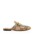 Gucci GG Canvas Jumbo GG Princetown Mules - Size 7.5 / 37.5