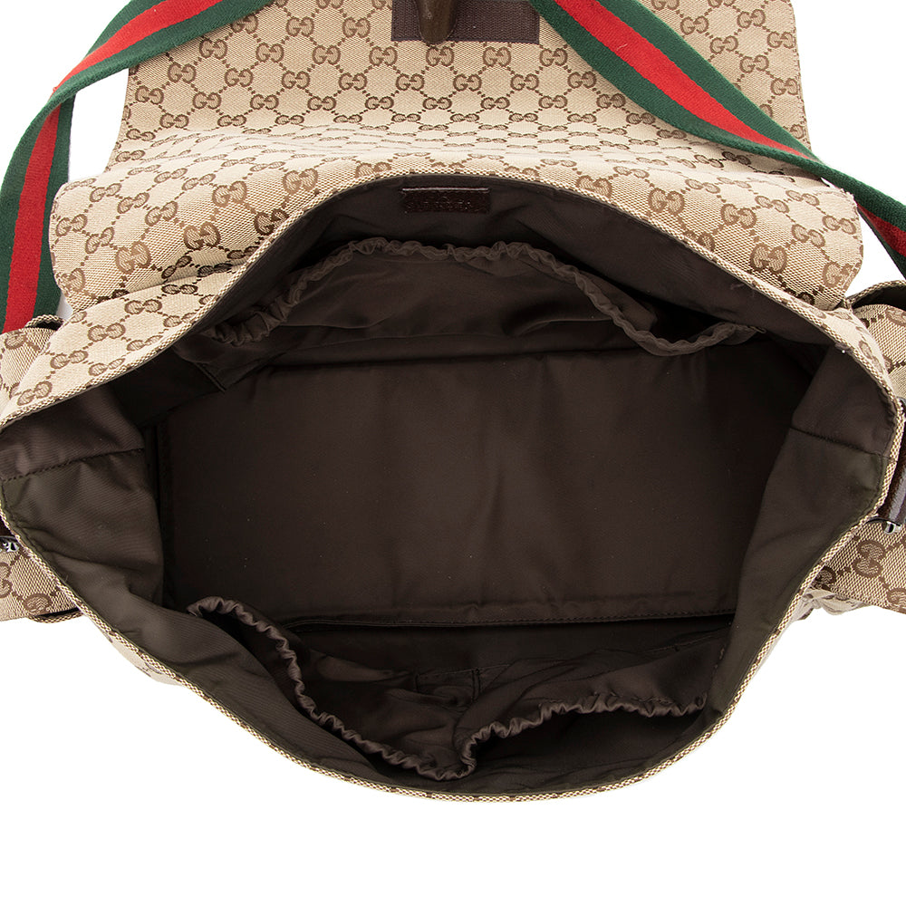 Gucci GG Canvas Large Messenger Bag (SHF-19176)
