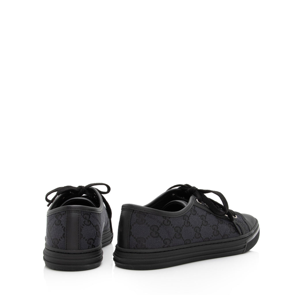 Gucci GG Canvas Leather Sneakers - Size 7 / 37 (SHF-cn5OB4)