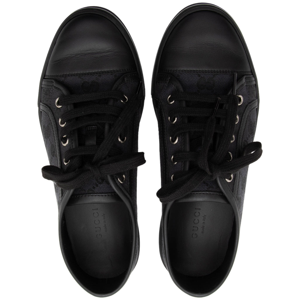 Gucci GG Canvas Leather Sneakers - Size 7 / 37 (SHF-cn5OB4)