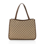 Gucci GG Canvas Leather Horsebit 1955 Tote