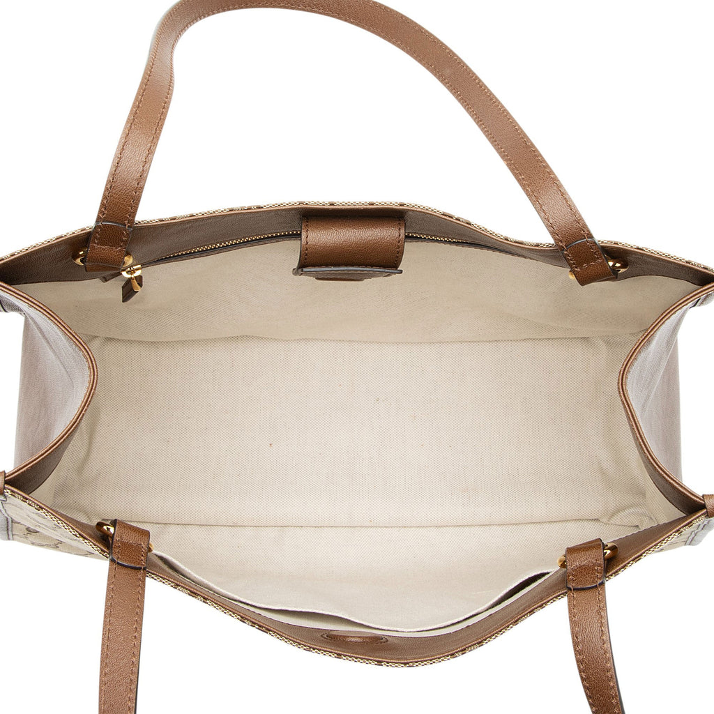 Gucci GG Canvas Leather Horsebit 1955 Tote