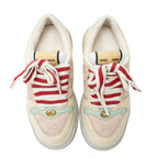 Gucci GG Canvas Leather Screener Sneakers - Size 8 / 38