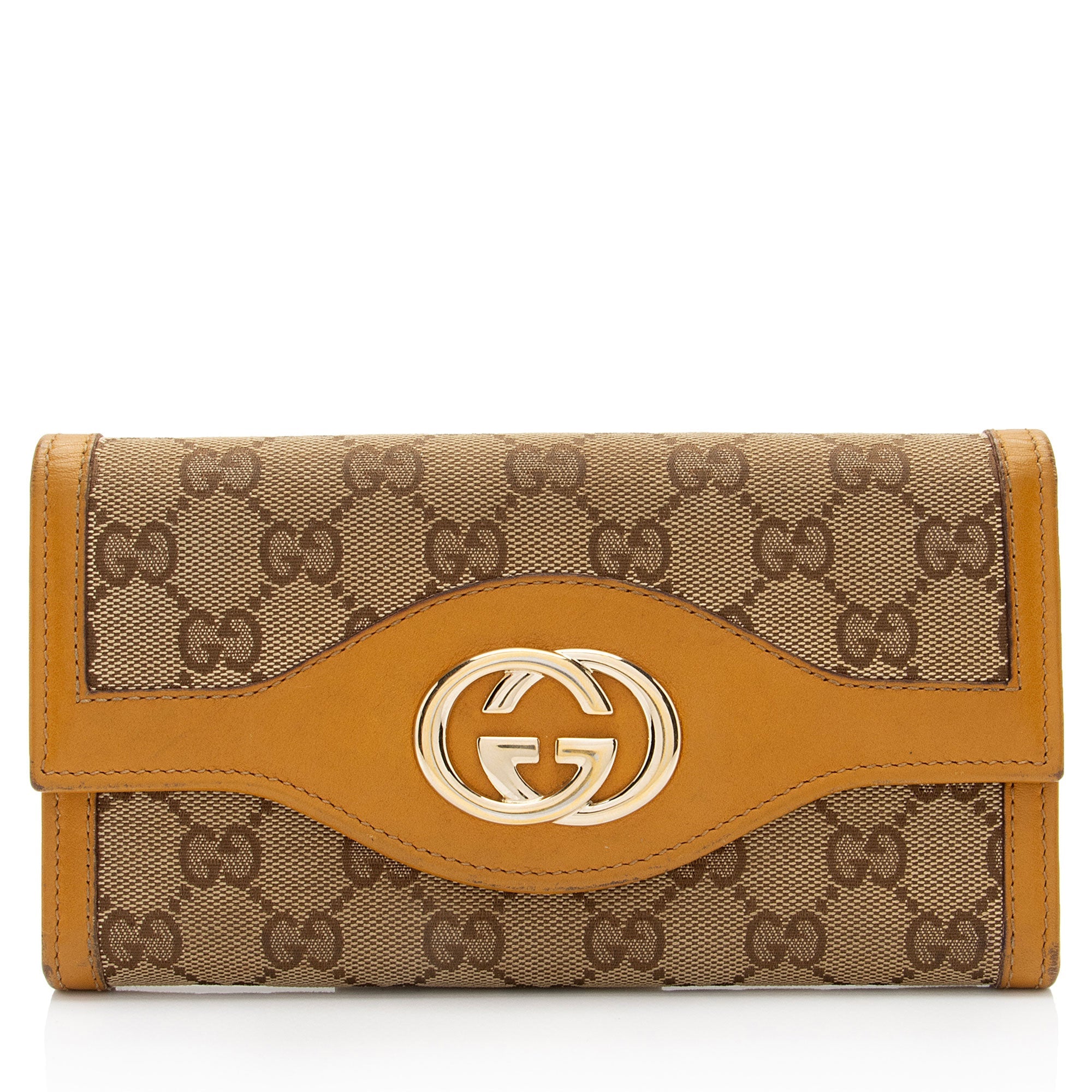 Gucci GG Canvas Leather Sukey Wallet (SHF-kBNDIb)