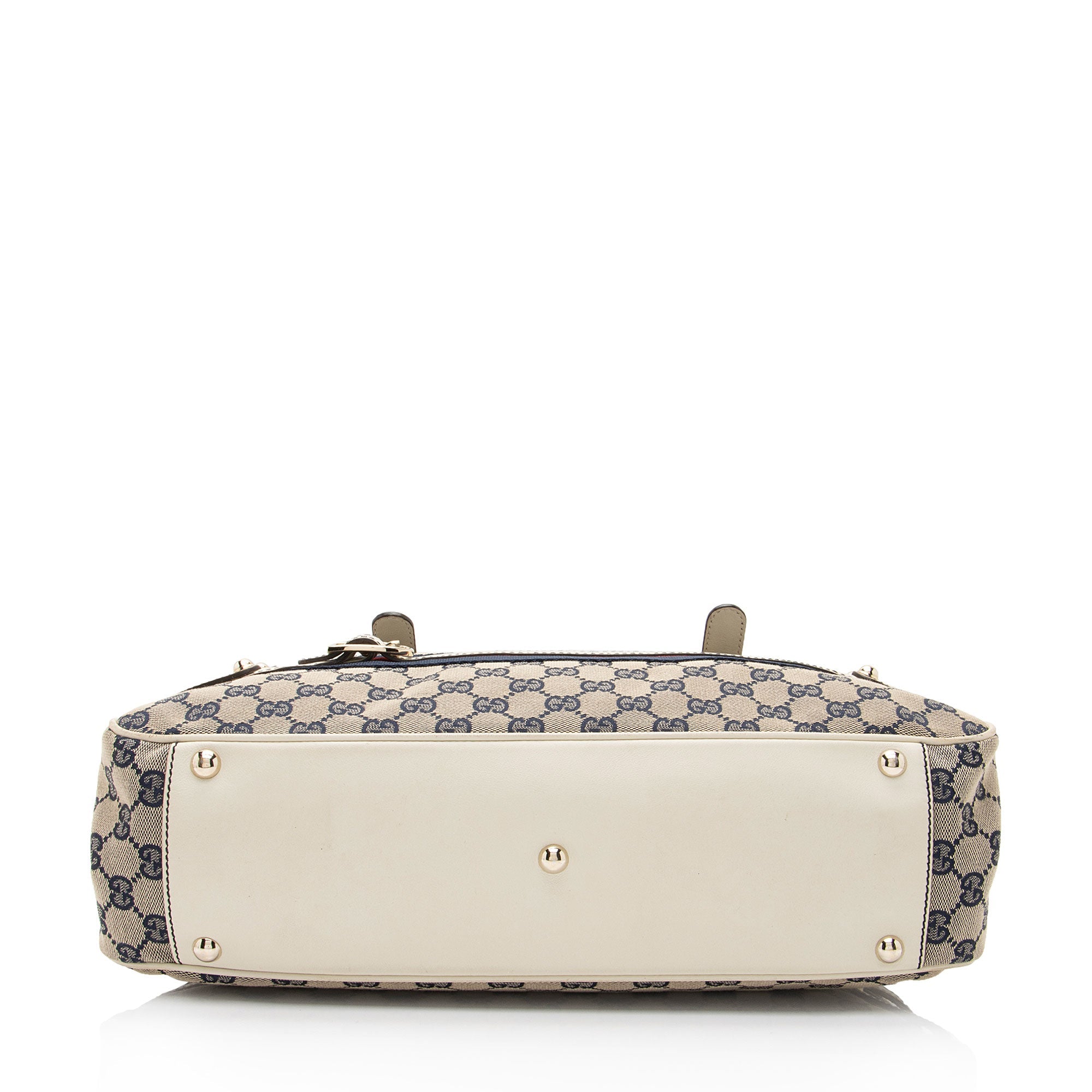 Gucci GG Canvas Leather Web Shoulder Bag (SHF-Syij4P)