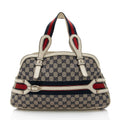 Gucci GG Canvas Leather Web Shoulder Bag (SHF-Syij4P)