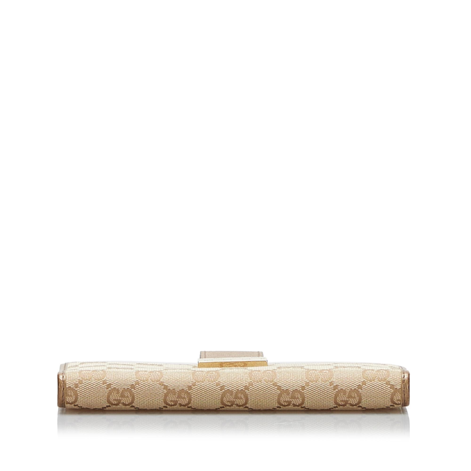 Gucci GG Canvas Long Wallet (SHG-gzModk)