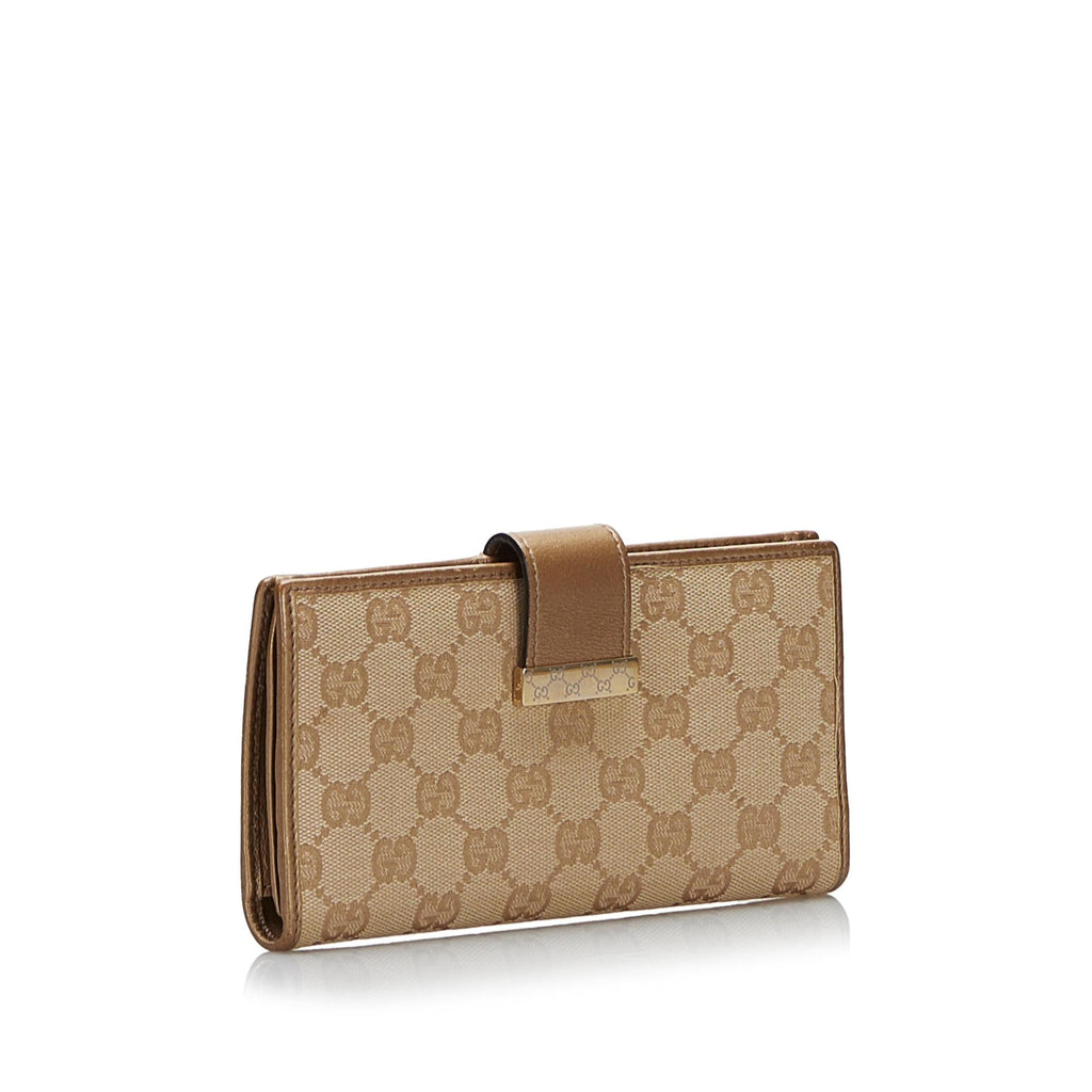 Gucci GG Canvas Long Wallet (SHG-gzModk)