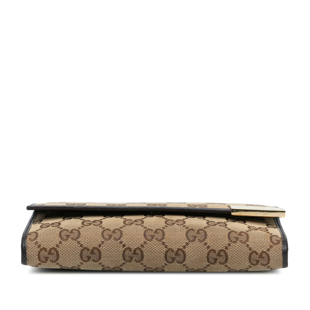 Gucci GG Canvas Long Wallet (SHG-FB3eM4)