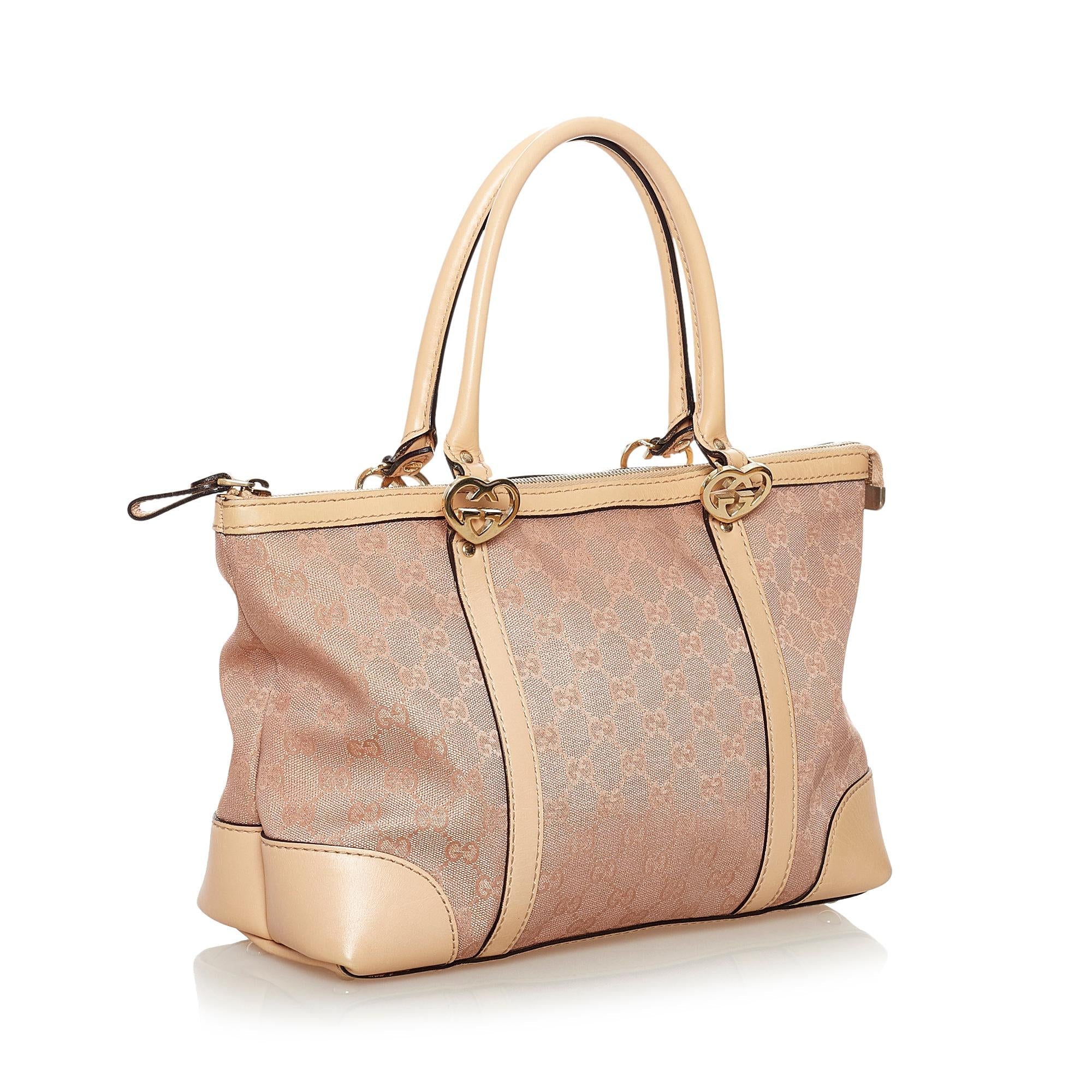 Gucci GG Canvas Lovely Tote Bag (SHG-33841)