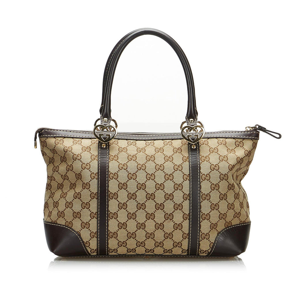 Gucci GG Canvas Lovely Tote Bag (SHG-AA236C)