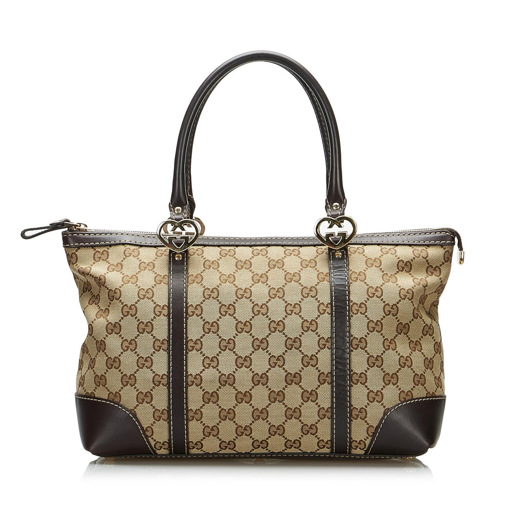 Gucci GG Canvas Lovely Tote Bag (SHG-AA236C)
